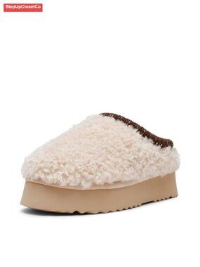 Suede Faux Fur Lined Ankle Boots Open Toe Platform Heel Fall
